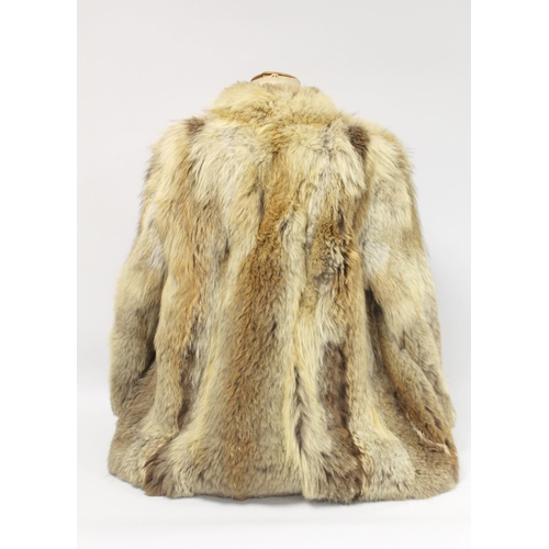 408 - Vintage lady's fox fur jacket, no retailer's label.