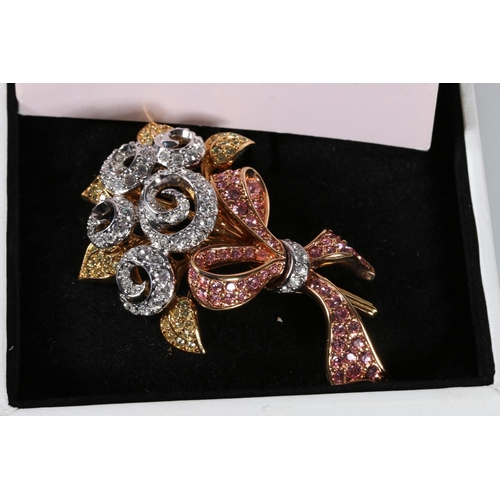 523 - Swarovski Jewelry, a 1998 annual edition pin brooch 'Celebrate the Spirit: Compassion', in issue box... 