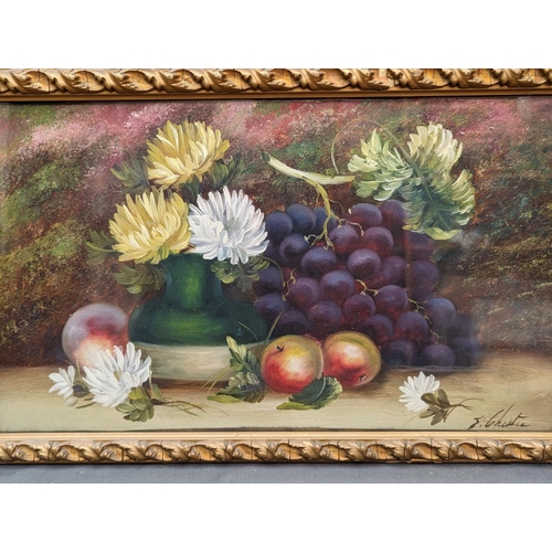 430 - EVELYN CHESTER (British 1875-1929), a pair of still life oil paintings, signed lower right, 29cm x 4... 