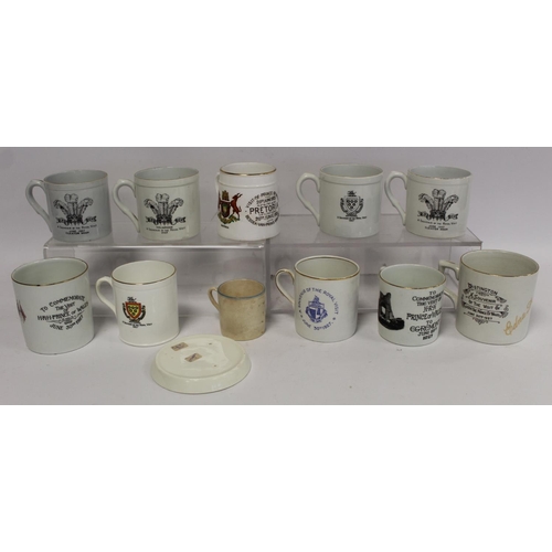 305 - Collection of commemorative mugs for 1927 Royal Visit to Cumberland by Edward Prince of Wales (later... 