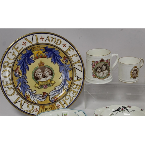 306 - Collection of commemorative ware for Princess Elizabeth and Princess Margaret, comprising: Paragon t... 