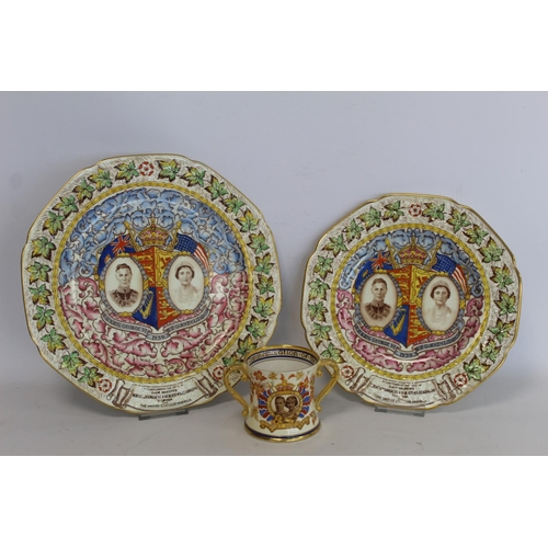 311 - Two Paragon commemorative plates for the visit of King George VI and Queen Elizabeth to Canada and t... 