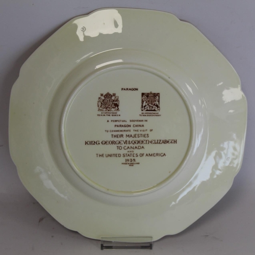 311 - Two Paragon commemorative plates for the visit of King George VI and Queen Elizabeth to Canada and t... 