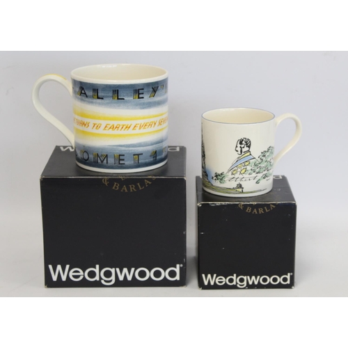 314 - Wedgwood Halley's Comet pint mug designed by Richard Guyatt, limited edition no. 1341/2000, boxed; a... 