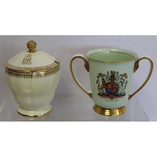 321 - Eleven items of commemorative ware for the Coronation of Queen Elizabeth II 1953 comprising various ... 