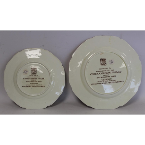 329 - Four pieces of Paragon commemorative ware china for the Scottish Empire Exhibition opened by King Ge... 