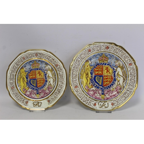 330 - Four Paragon commemorative plates for the Coronation of George VI and Elizabeth 1937, 27cm, 24cm, 23... 