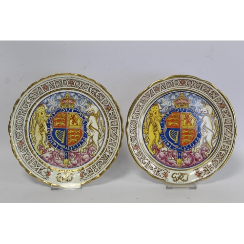 330 - Four Paragon commemorative plates for the Coronation of George VI and Elizabeth 1937, 27cm, 24cm, 23... 