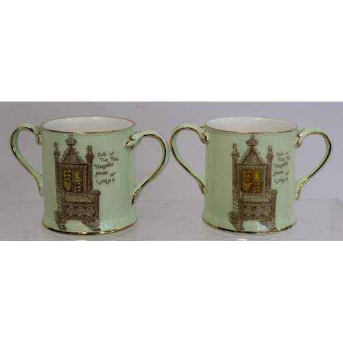 331 - Fourteen various commemorative mugs and loving cups for the Coronation of King George VI and Queen E... 