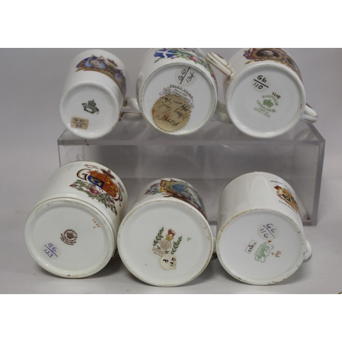 331 - Fourteen various commemorative mugs and loving cups for the Coronation of King George VI and Queen E... 