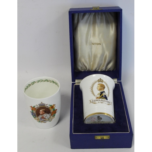 335 - Minton commemorative ware limited edition beaker for the Coronation of Edward VIII 1937, no. 1719/20... 