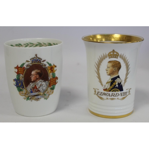 335 - Minton commemorative ware limited edition beaker for the Coronation of Edward VIII 1937, no. 1719/20... 