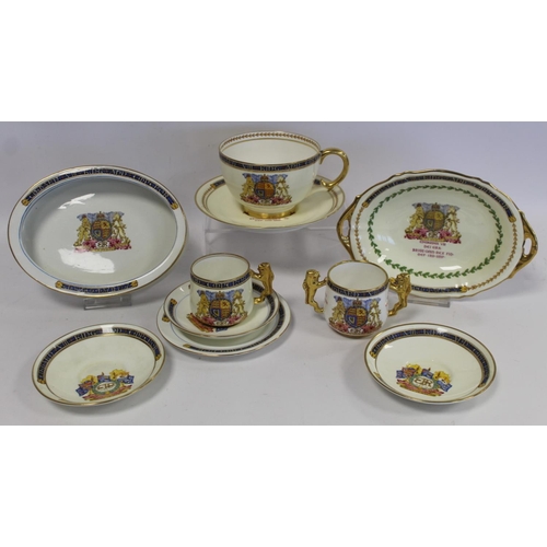 336 - Large Paragon commemorative breakfast cup and saucer for the Coronation of Edward VIII 1937 and eigh... 