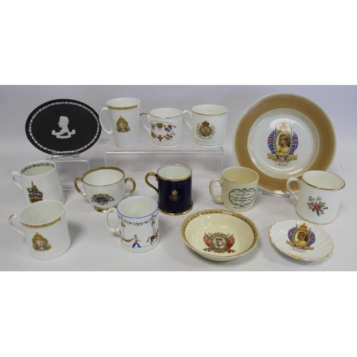 338 - Thirteen pieces of commemorative ware for the Coronation of Edward VIII 1937, including Shelley, Coa... 