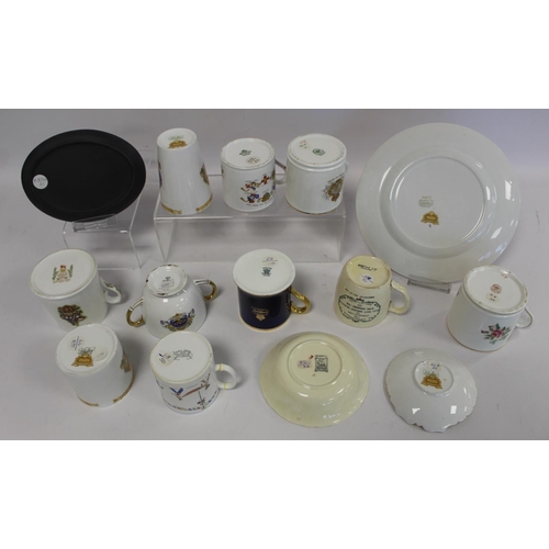 338 - Thirteen pieces of commemorative ware for the Coronation of Edward VIII 1937, including Shelley, Coa... 