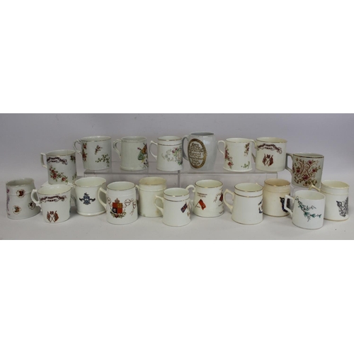 345 - Collection of eighteen commemorative mugs for the Jubilees of Queen Victoria 1887 and 1897; also ano... 