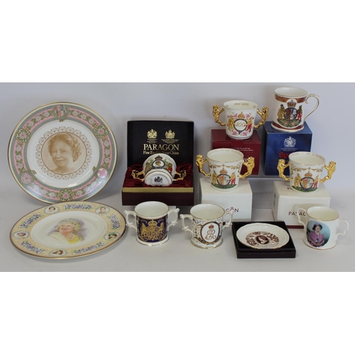 356 - Collection of items commemorating Queen Elizabeth the Queen Mother's 80th, 85th and 100th birthdays ... 