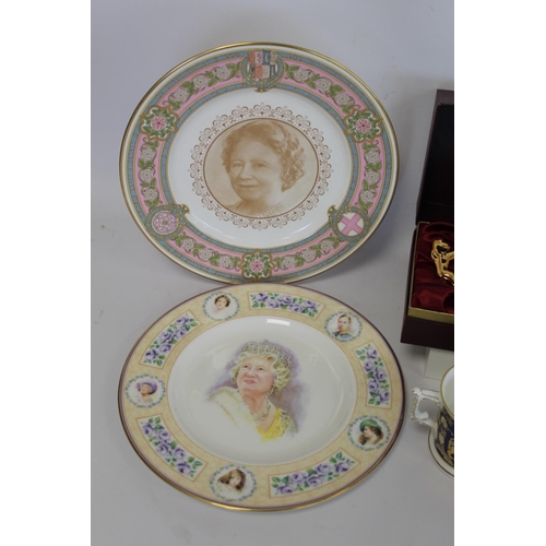 356 - Collection of items commemorating Queen Elizabeth the Queen Mother's 80th, 85th and 100th birthdays ... 