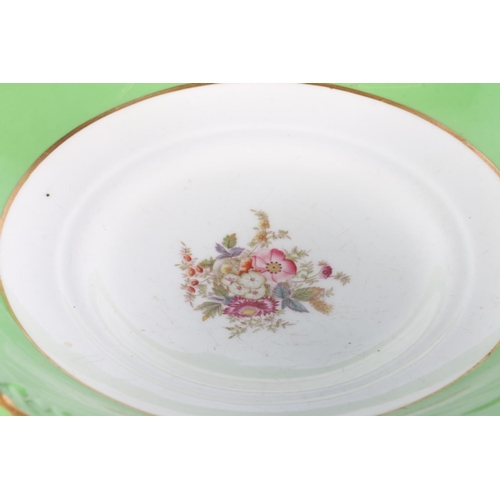 98 - Coalport floral decorated service to include a comport, side plates, serving dishes, etc.