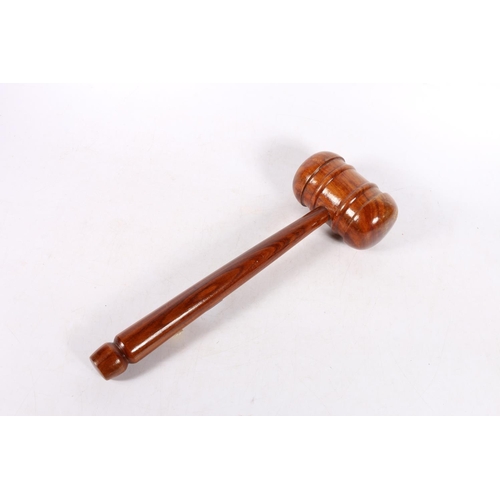 14A - Wooden presentation model of a stonemasons mallet or gavel.