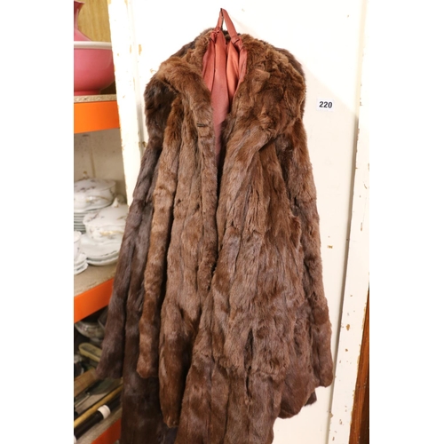 220 - Two fur coats.