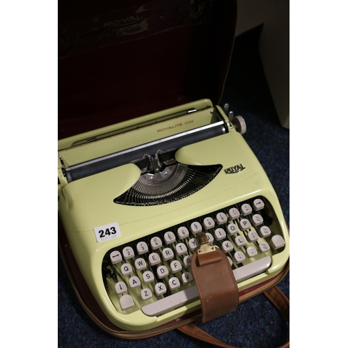 243 - Royalite 100 typewriter.