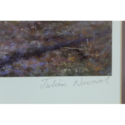 452 - Julian Novorol (b.1949), signed limited edition colour print of Wigeon ducks flying up from cover, s... 