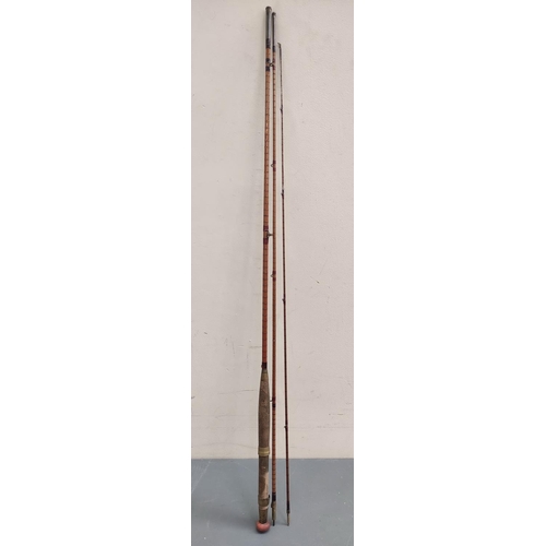 548 - Angling. Three antique fly fishing rods to include two split cane and a sweetheart example, comprisi... 