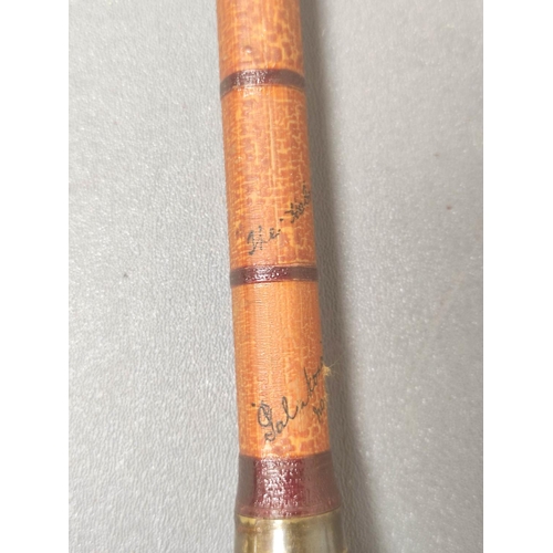 558 - Angling. Early 20th century C Hardy Bros. 'The Hebridean' 14 foot split cane salmon rod, earing silv... 