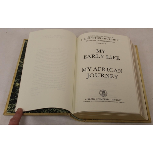 85 - CHURCHILL WINSTON S.  13 various vols. by or re. Churchill; also 3 others.  (16).
