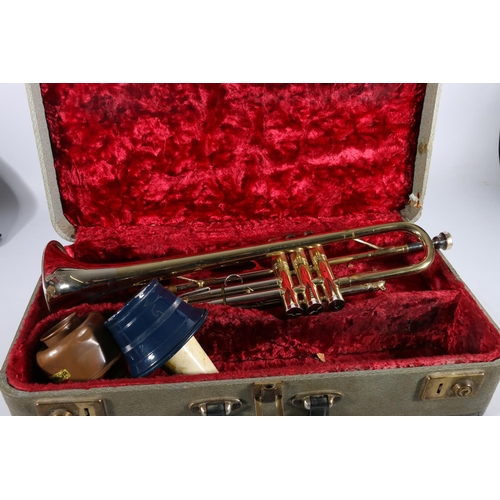 Selmer of Paris Invicta two tone trumpet serial number 87499 and