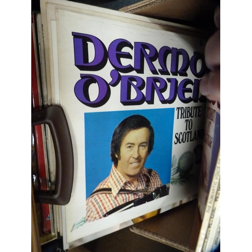 11 - Carton containing a large collection of vinyl records to include Johnny Cash, Marvin Gaye and Tammi ... 