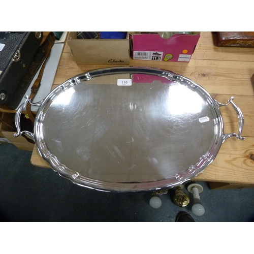 110 - EP twin-handled serving tray.