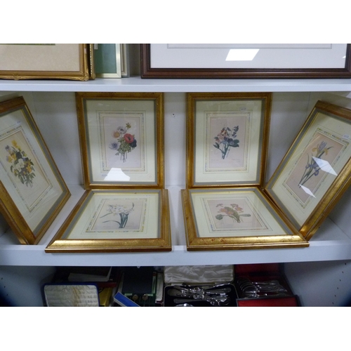 200 - Collection of six botanical prints (one shelf).