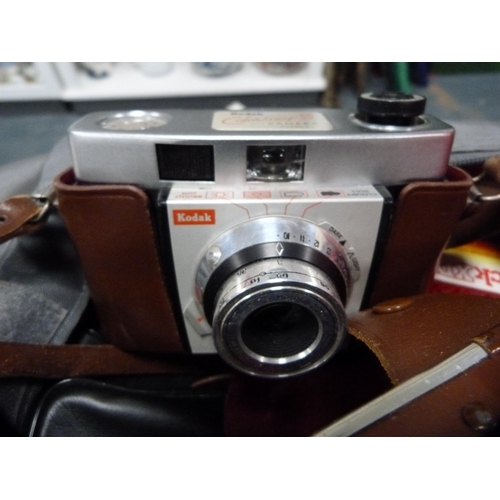 262 - Kodak Colour Snap 35 camera, Kodak Colour Snap 2 camera, boxed panoramic camera, Concorde digital ca... 