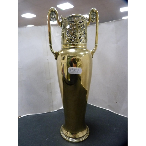 271 - WMF Art Nouveau gilt metal vase.