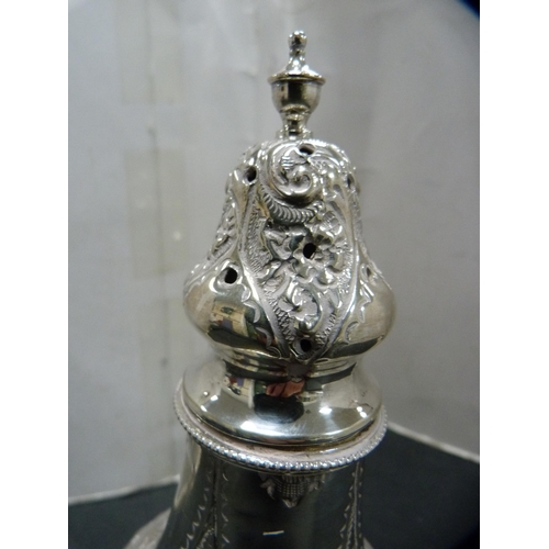 272 - Silver sugar caster, 150.7g gross.