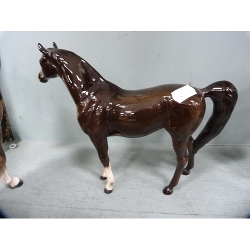 308 - Three assorted Beswick horse figures.  (3)