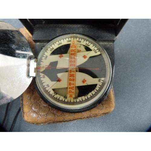 329 - German compass, 'Patent Bezard', with outer pouch.