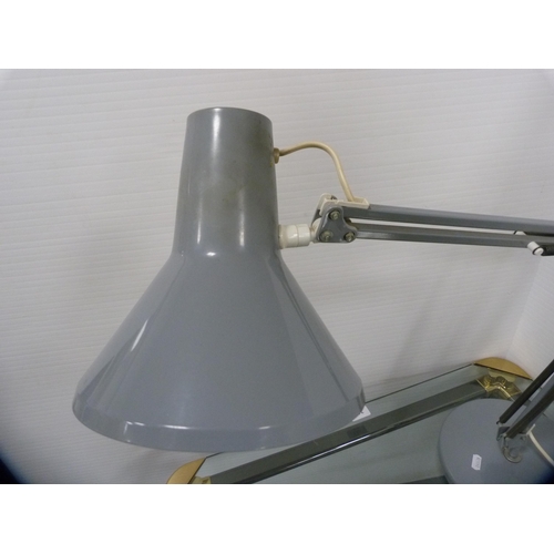 344 - Angle poise desk lamp and a contemporary wrought iron candle sconce.  (2)