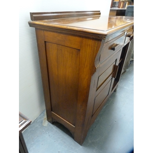 351 - Mahogany cupboard chest.