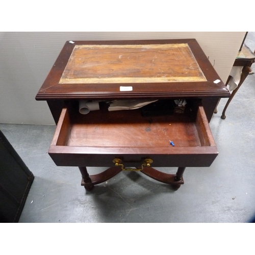 354 - Reproduction occasional table with drawer.