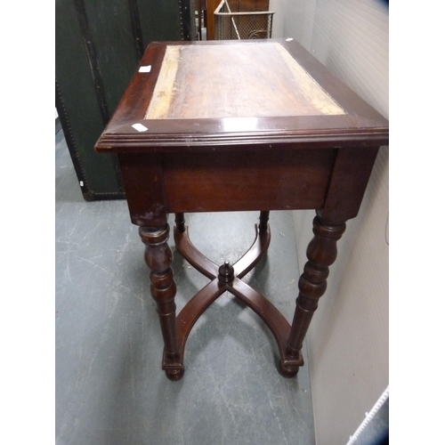 354 - Reproduction occasional table with drawer.