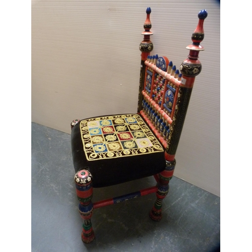 358 - Golarchi painted chair.