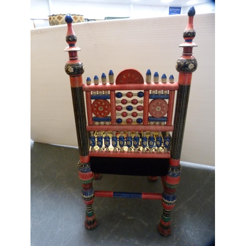 358 - Golarchi painted chair.