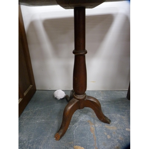 364 - Victorian mahogany tripod tea table.