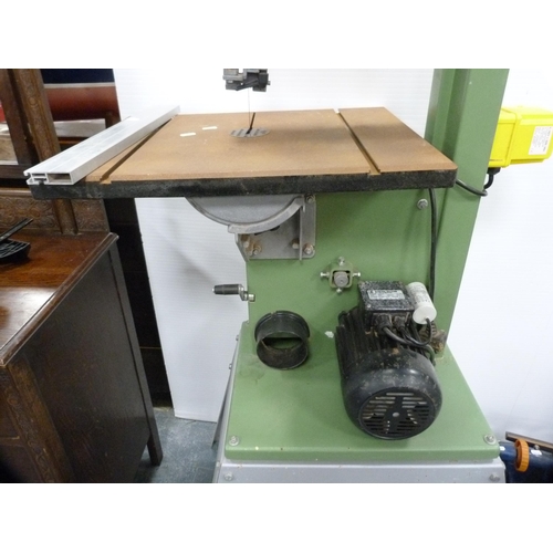 366 - Elektra Beckum bandsaw, no. 80629711, with instruction booklet.