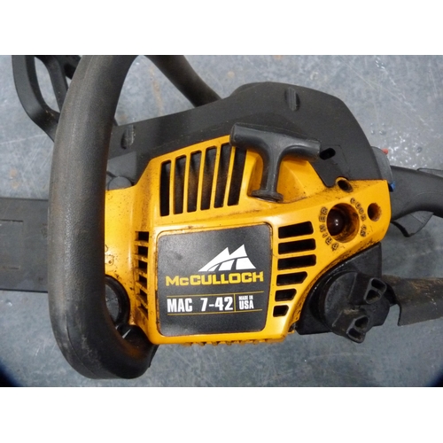 425 - McCulloch petrol chainsaw, MAC 7-42.