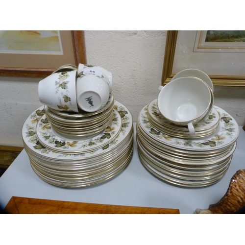 66 - Royal Doulton 'Larchmont' pattern part dinner set.