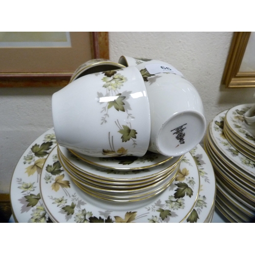 66 - Royal Doulton 'Larchmont' pattern part dinner set.